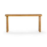 Plank+Beam Solid Wood Console Table, 66 Inch, Sofa Table, Narrow Entryway Table for Hallway, Behind The Couch, Living Room, Foyer, Easy Assembly, Pecan Plank+Beam