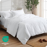 Bare Home Bedding Duvet Cover Full Size - Premium 1800 Super Soft Collection - Lightweight, Cooling Duvet Cover - Soft Breathable Bedding (Full, White) Bare Home