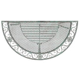 SAFAVIEH Outdoor Collection Genson Antique Dark Green Wrought Iron Half Moon Console Table SAFAVIEH