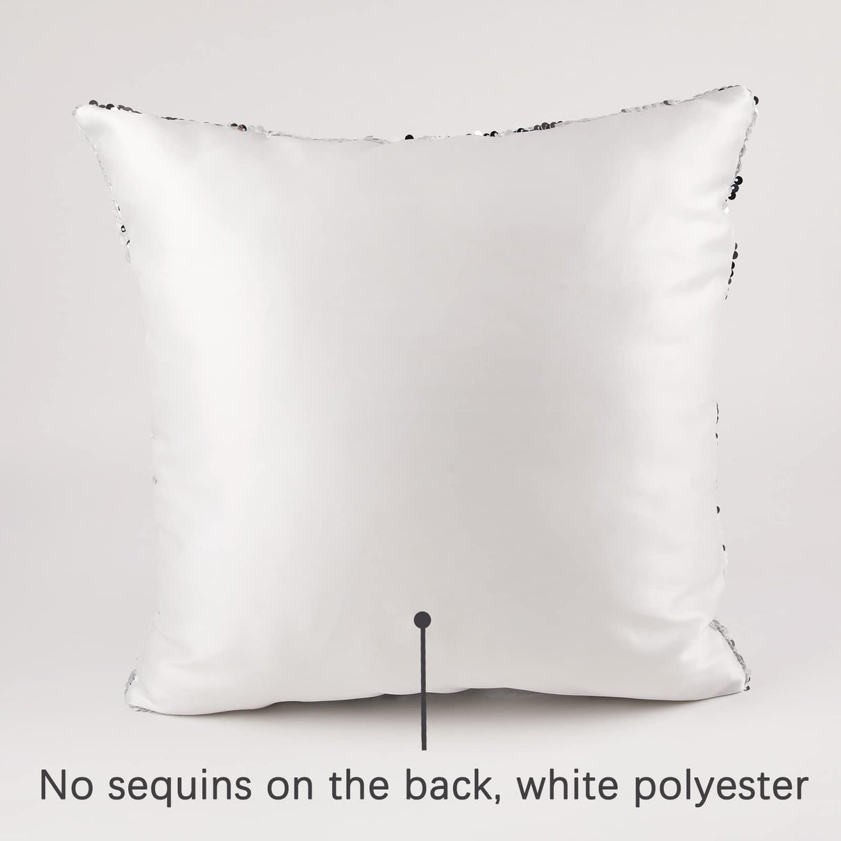 ORJ Sublimation Sequin Pillow Case Blanks 16''x16'' Flip Reversible Mermaid Decorative Personalized Cushion Throw Pillow Covers for Kids (Golden) ORJ