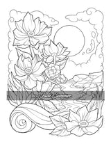 Stress Relief: Adult Coloring Book with Animals, Flowers, Fantasy, and More for Mindfulness and Relaxation WoodArtSupply