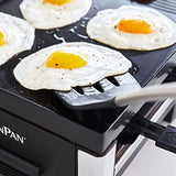 GreenPan Electrics Healthy Ceramic Nonstick, 3-in-1 Reversible Grill, Griddle & Raclette, PFAS-Free, Serves up to 8 People for Parties &Family Fun, Pancake Plate, 8 Mini Square Nonstick Pans& Spatulas GreenPan