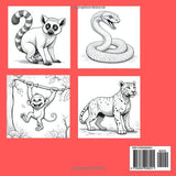 Coloring Book: Jungle Friends: Book 3 of The Animal Series: Children Fun Coloring: Imaginative coloring (Coloring Book: The Animal Series) WoodArtSupply