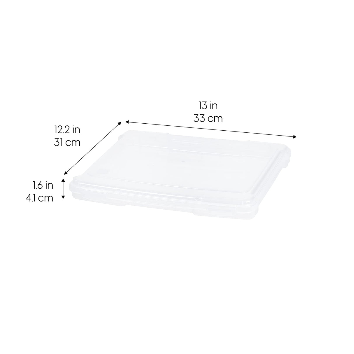 IRIS USA Board Game Storage Craft Organizer Box with Snap-Tight Latch Lid, 10-Pack Portable Plastic Case Bin for Puzzles, Magazines, Hobbies, Art Supplies, Fits 8.5" x 11" & A4 Papers, Slim, Clear IRIS USA, Inc.