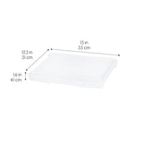 IRIS USA Board Game Storage Craft Organizer Box with Snap-Tight Latch Lid, 10-Pack Portable Plastic Case Bin for Puzzles, Magazines, Hobbies, Art Supplies, Fits 8.5" x 11" & A4 Papers, Slim, Clear IRIS USA, Inc.