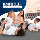Queen Size Mattress Protector Waterproof, Premium 200 GSM Terry Mattress Cover, Soft & Breathable Bed Cover, Fitted Sheet Style Stretchable Deep Pockets 17" by Utopia Bedding (Gray) Utopia Bedding