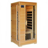 HeatWave BSA2402 1-2 Person Hemlock Carbon Infrared Sauna Blue Wave