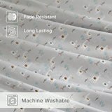 Comfort Spaces 100% Cotton Sheet Set Breathable, Lightweight, Soft with 12" Elastic Pocket Fits up to 14" Mattress, All Season Cozy Bedding, Matching Pillow Case, Twin Lama Multi 3 Piece Comfort Spaces