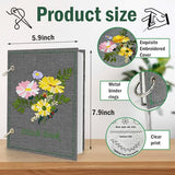 Kenburg Beginners Embroidery Stitch Book, DIY Needlepoint Kits Comes with a Complete Tool Kit, Instructional Tutorial and 6x8 Inch Removable Practice Patterns, Gifts for Craft Lovers, Mom, Women