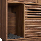Modway EEI-6796-WAL Render Cat Cabinet, Walnut Modway
