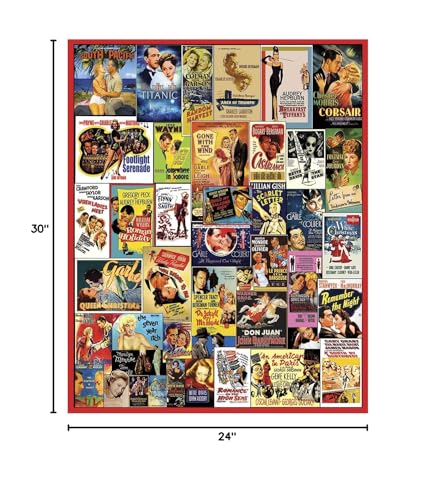 White Mountain Puzzles - Classic Movie Posters - 1,000 Piece Jigsaw Puzzle White Mountain