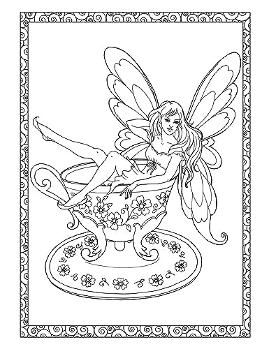 Adult Coloring Enchanted Fairies Coloring Book (Adult Coloring Books: Fantasy)