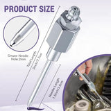 Grease Gun Accessory Kit,includes Grease Needle Dispenser, 2pcs Grease Needle Nozzles, 90 Degree Grease Coupler Adapter with Sleeves, Grease Gun Coupler, 12 Inch Grease-Gun-Hose, Zerk Fitting Cleaner GATTLELIC