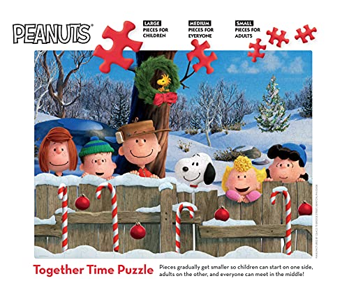Ceaco - Together Time Collection - Holiday - Fence, (3) Piece Sizes - Standard, Medium, and Oversized 400 Piece Jigsaw Puzzle Ceaco