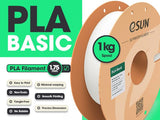 eSUN PLA Basic Filament 1.75mm, 1KG Spool (2.2 LBS) High Speed Printing 3D Printer PLA Filament,Designed for Fast Printing, Black eSUN