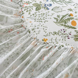 FADFAY 100% Egyptian Cotton Sheets Twin Botanical Printed Floral Sheets Yellow Flowers & Leaves Pattern Farmhouse Bedding Soft and Breathable French Country Bedding 4Pcs Deep Pocket Twin Sheet Set FADFAY