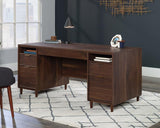 Sauder Clifford Place Engineered Wood Executive Desk in Grand Walnut Sauder