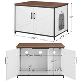 unipaws Extra Large Cat Litter Box Enclosure Furniture with Top Opening, XL Washroom Bench for Cats with Removable Divider, Jumbo Automatic Litter Box Cover and Hidden Cat Box unipaws