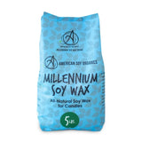 American Soy Organics - 5 lb Bag of Millennium Wax Natural Soy Wax for Candle Making American Soy Organics
