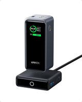 Anker Prime Power Bank 200W, 20,000mAh Portable Charger 3-Port with 100W Charging Base, Smart Digital Display, Compatible with iPhone 16/15/15 Plus/15 Pro/15 Pro Max/14 Series, MacBook, Samsung, Dell Anker