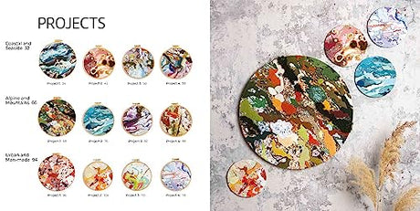Abstract Embroidery: Slow stitching with texture, colour and creativity WoodArtSupply