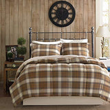 Woolrich Comforter Set, Cabin Lodge, Warm Cover for Colder Season, Modern Cottage-Inspired Down Alternative Ultra Soft Microfiber Bedding, Matching Sham, Plaid Brown Twin 2 Piece Woolrich John Rich & Bros.