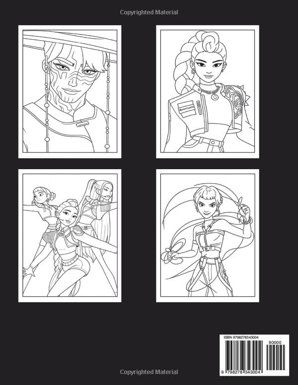 K-Star Demon Hunters Coloring Book WoodArtSupply