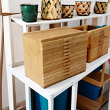 Vencer 12-Drawer Bamboo Artist Supply Storage Box - Effortlessly Organize and Store Pencils,Pens,Pastels,Markers,Brushes,and Tools with Adjustable Compartments and Generous Capacity,VAO-020 Vencer