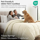 Southshore Fine Living, Inc. Full/Queen Comforter, Premium Quality All-Season Down-Alternative Comforter, Queen/Full Size, Cream Southshore Fine Living, Inc.