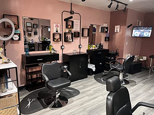 CJF Metal Storage Cabinet with 2 Doors and 2 Locking Drawers, Steel Storage Cabinets for Office/Home 36.2" H x 31.5" W x 15.7" D (Black) CJF