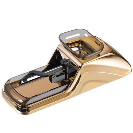 Electric Cigarette Rolling Machine Automatic Roller Maker Portable Household Auto Electric Cigarette Injector Machine for Regular Size Filtered Cigarettes 8mm 0.31" Diameter Tube (Gold) JOUGE