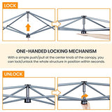 Yaheetech 12x12 Pop Up Canopy Easy Set-up Tent, Portable Outdoor Canopy Instant Tent, Commercial Gazebo with Wheeled Carry Bag & 4 Sandbags for Home, Party & Outdoor Activities, White Yaheetech