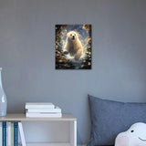 TUMOVO Animal Paint by Number Polar Bear in The Forest Paint by Numbers Kit for Adults with Brushes and Pigment, Art Crafts DIY Oil Painting for Home Wall Decoration, 16x20 Inch TUMOVO