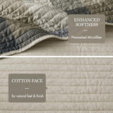 Madison Park Ridge Daybed Cover Set - Cabin Lodge Plaid Herringbone Print Reversible Design, All Season Luxury Bedding with Bedskirt, Matching Shams, Decorative Pillow, 39"x75", Neutral 6 Piece Madison Park