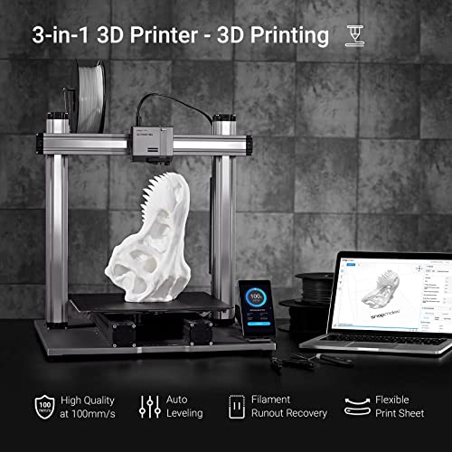 Snapmaker 2.0 A350T 3 in 1 3D Printer with 3D Printing Laser Engraving CNC Carving,and 10W Laser Module & 200W CNC Module - WoodArtSupply