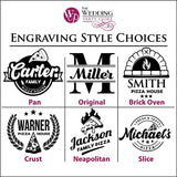 The Wedding Party Store Personalized Acacia Wood Pizza Peel Board Paddle with Handle - Custom Engraved and Monogrammed The Wedding Party Store