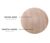 Silverline 6 Pack Round Wood Drawer Knob 1-1/2", Unfinished Cabinet Pulls Handles Hardware for Drawer Wardrobe Dresser Silverline