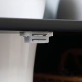 HOMCOM Under Sink Bathroom Cabinet with 2 Doors and Shelf, Pedestal Sink Bathroom Vanity Cabinet, Black HOMCOM