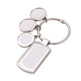 Sublimation Blank Keychain Transfer Keychain Picture Frame Keychain Metal Keyrings Memorial Gifts for Family Lover WoodArtSupply