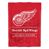 Northwest NHL Detroit Red Wings Unisex-Adult Comforter and Sham Set, Twin, Draft Northwest