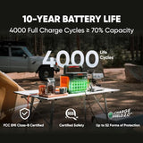 Jackery Explorer 1000 v2 Portable Power Station(2024 New),1070Wh LiFePO4 Battery,1500W AC/100W USB-C Output, 1 Hr Fast Charge, Solar Generator for Outdoor Camping,Off-grid Living,RV,Emergency Jackery