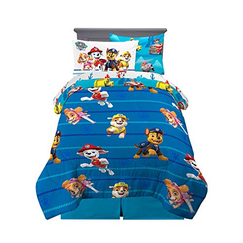 Paw Patrol Kids Bedding Super Soft Comforter and Sheet Set with Sham, 5 Piece Twin Size, (100% Officially Licensed Nickelodeon Product) By Franco Franco