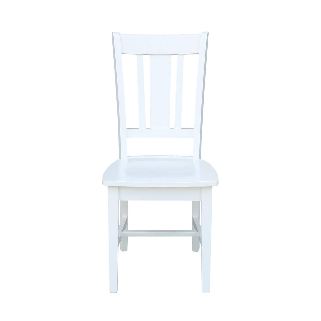 International Concepts Set of Two San Remo Splatback Dining Chairs, White IC International Concepts