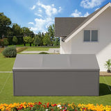10x20 FT Heavy Duty Carport Car Tent Car Canopy Storage Shed,Portable Garage Party Tent,Portable Garage with Removable Sidewalls & Doors All-Season Tarp for Car,Truck,SUV,Party (Grey) GREZJXC