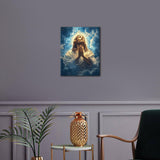 Paint by Number Kits Jesus Prayer Painting Kits for Adults DIY Number Painting for Adults Jesus Bathed in Light Paint by Numbers on Canvas Stress Relief Activity Wall Decor Gift for Friends(40x50cm) TUMOVO