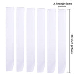 12 Pieces Blank Satin Sashes Plain Sashes Party Accessory for Graduation Wedding Party DIY Supplies(White) Patelai