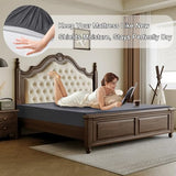 QUWOU Queen Mattress Protector Waterproof Mattress Cover with 18" Deep Pocket Bed Cover, Fitted Sheet Style Noiseless Breathable Machine Washable, Dark Gray (60'' X 80'') QUWOU