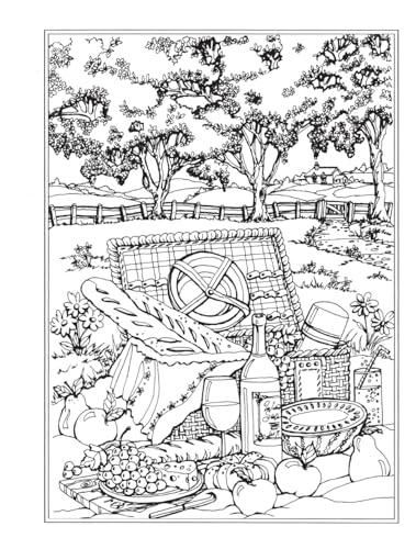Creative Haven Spring Scenes Coloring Book (Adult Coloring Books: Seasons) Dover Publications