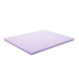 Lucid 3 Inch Lavender Infused Memory Foam Mattress Topper - Ventilated Design – Pressure Relieving Bed Topper - Mattress Pad – CertiPur Certified - Full Size LUCID