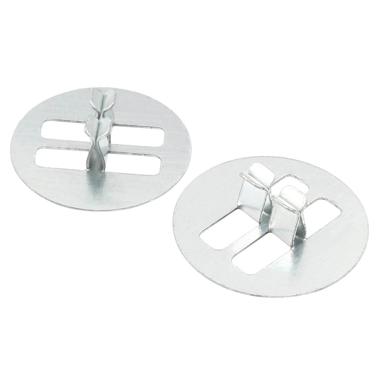 Litoexpe 100pcs Wooden Wick Clips, Round Candle Wick Base, Metal Wick Base Clip Sustainer Tabs Wood Wicks for Candle Making and Candle DIY Litoexpe